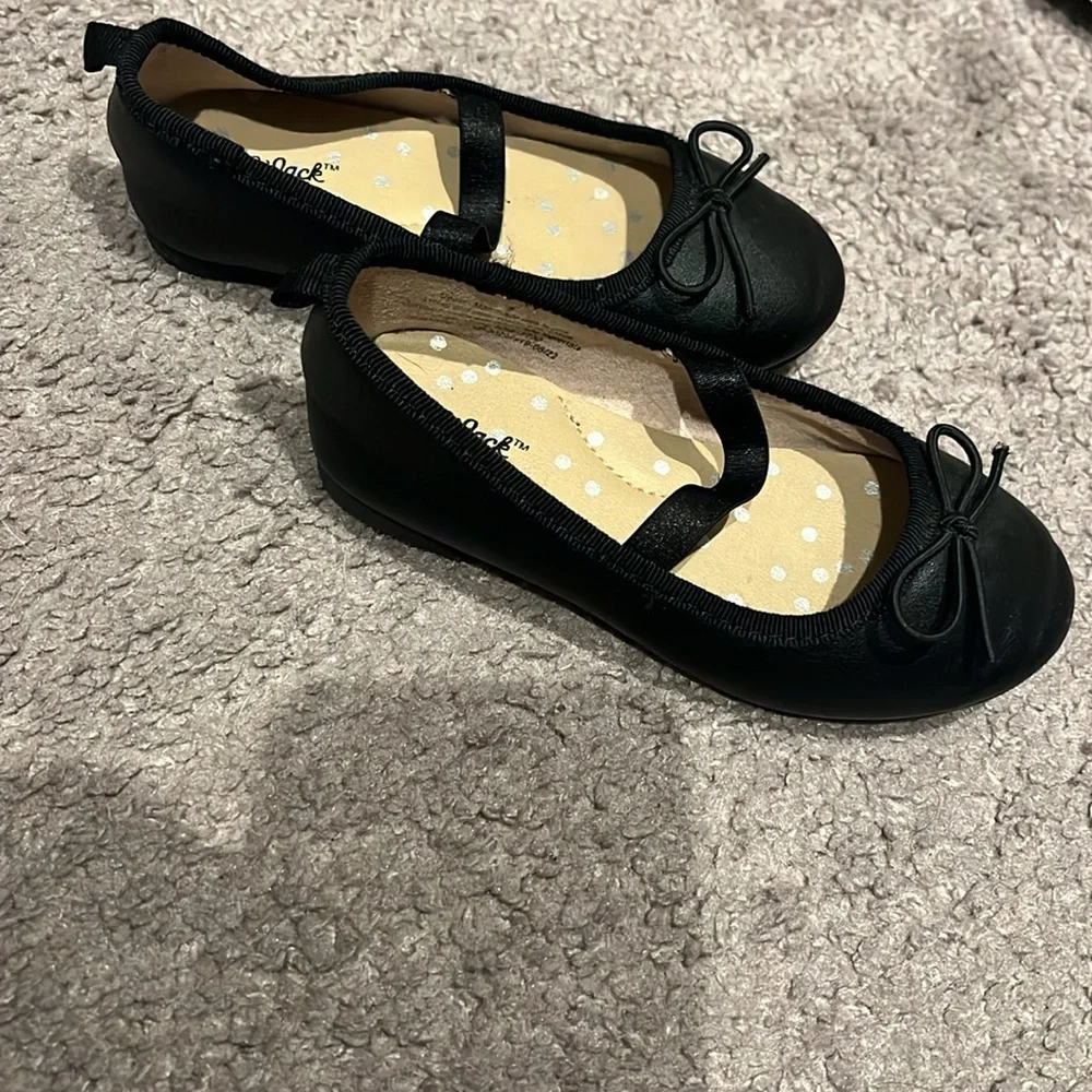 Black Kids Ballet Flats